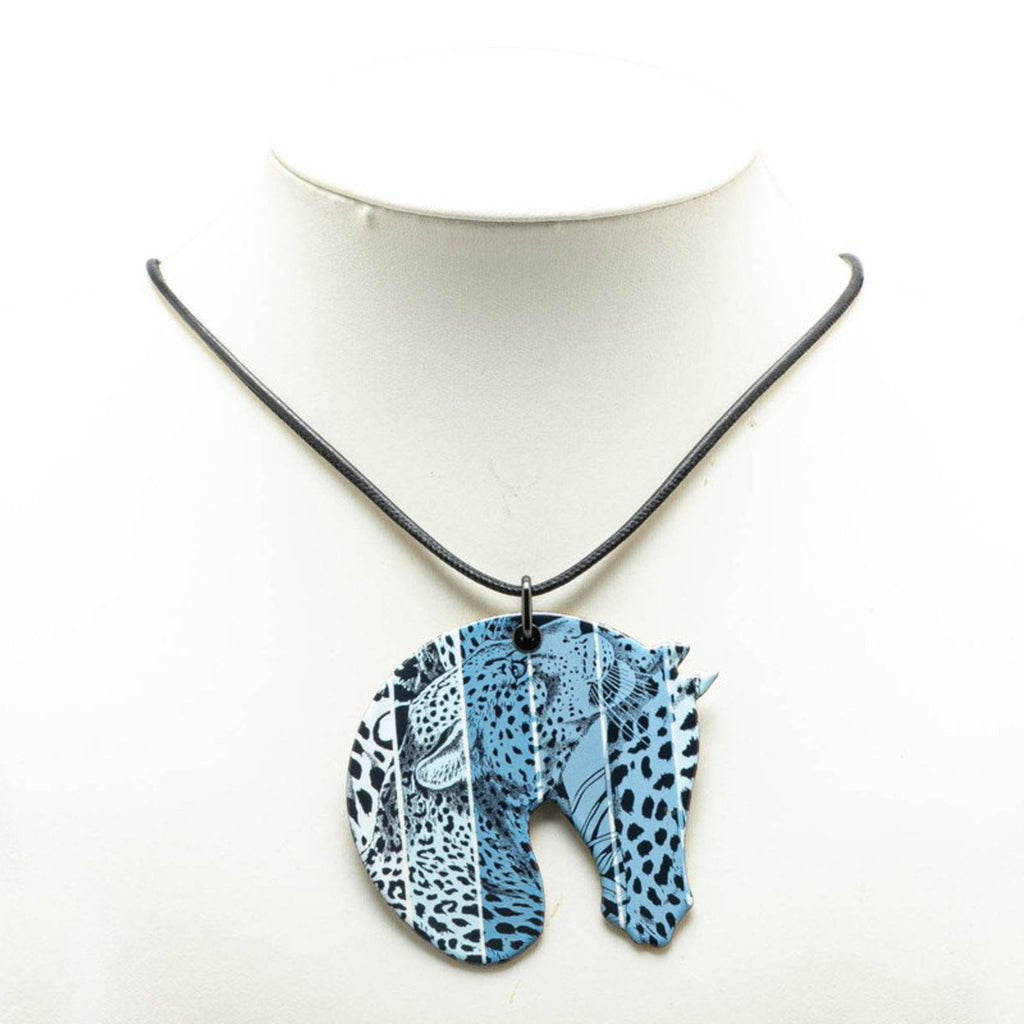 Tattersall GM Jungle Love Rainbow Pendant Necklace Plastic Black and Blue