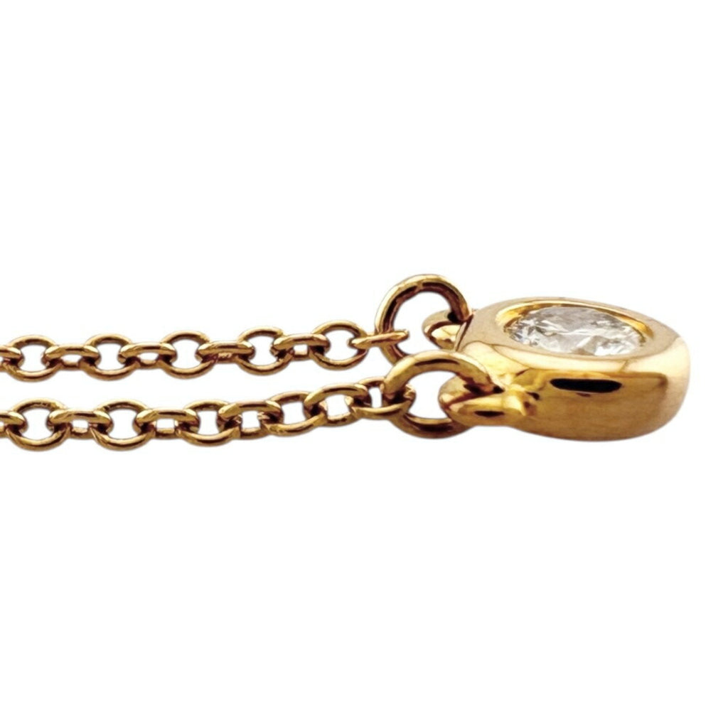 Elsa Peretti Diamonds By The Yard Pendant Necklace 18K Rose Gold and Diamond 0.07CT