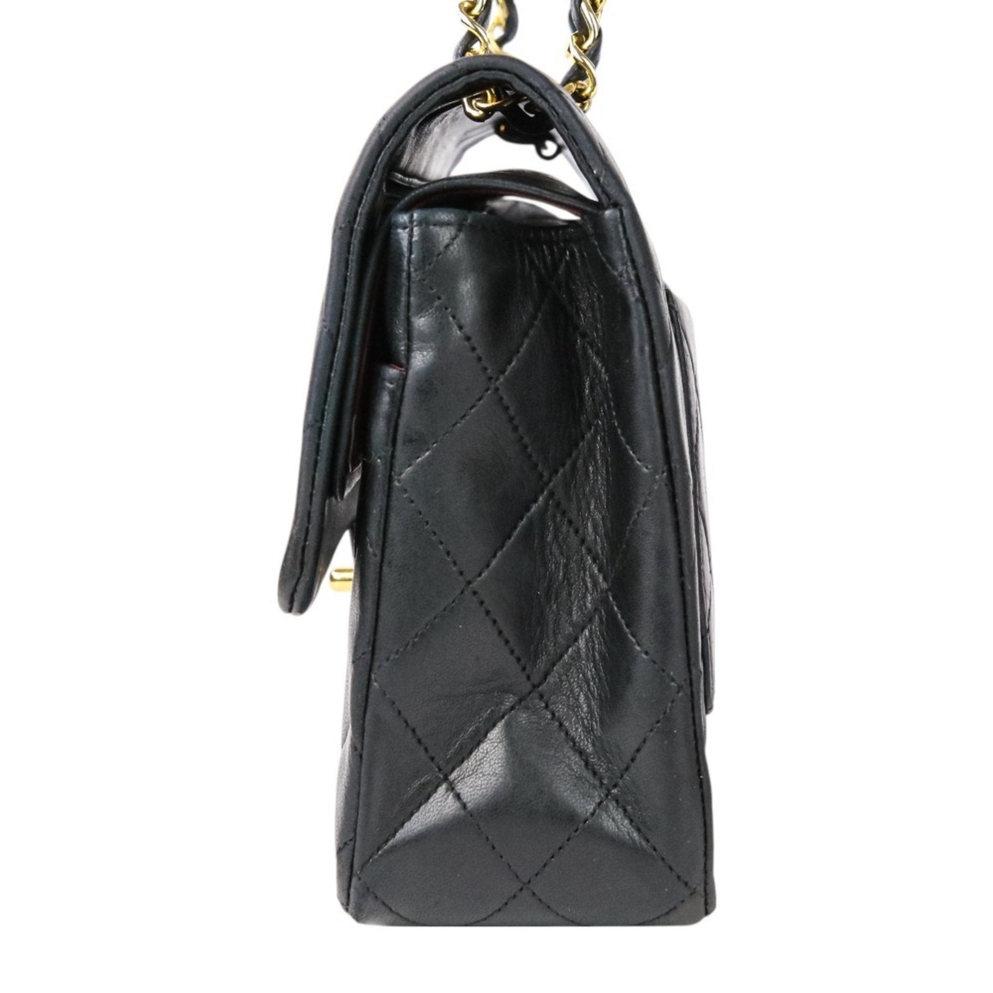 Vintage Classic Double Flap Bag Quilted Lambskin Medium