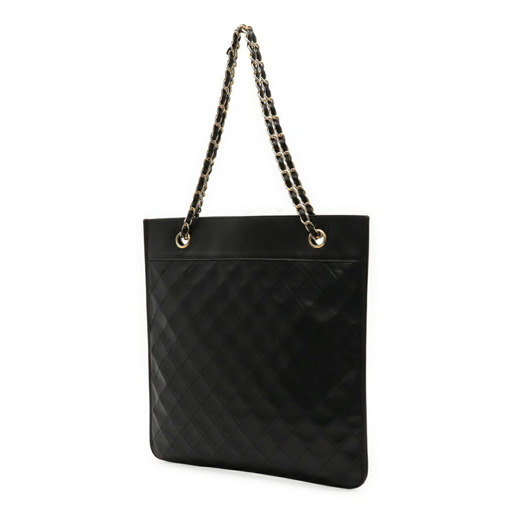 Vintage Shopping Tote Quilted Leather Medium
