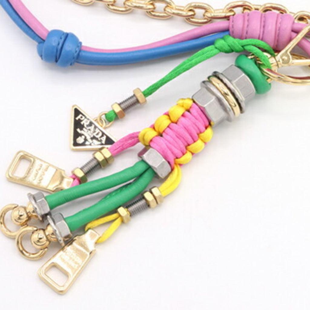 Charm Leather and Metal Multi Color Handbag Charm