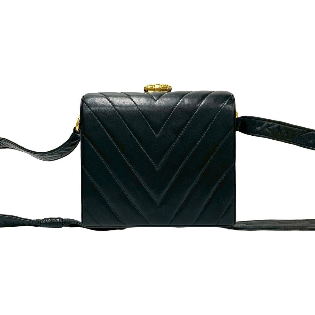 Vintage Envelope Flap Bag Chevron Lambskin Mini