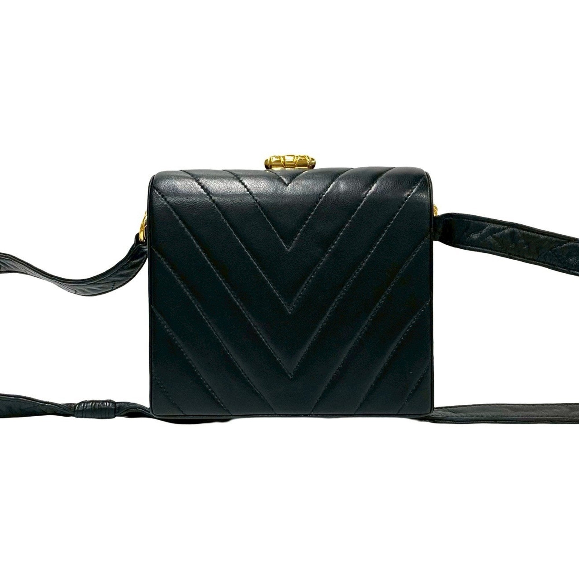 Vintage Envelope Flap Bag Chevron Lambskin Mini