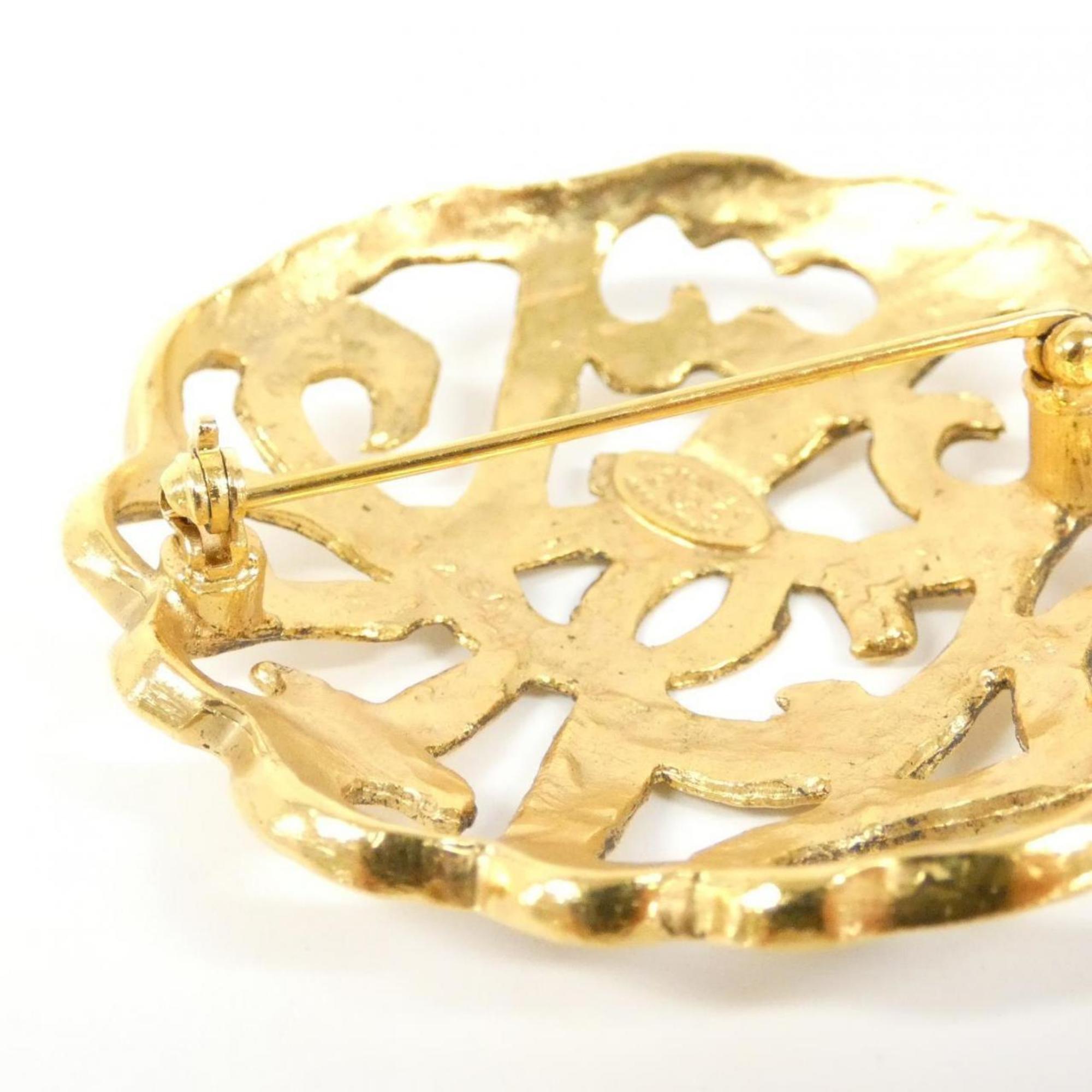 Brooch Gold-Tone Metal