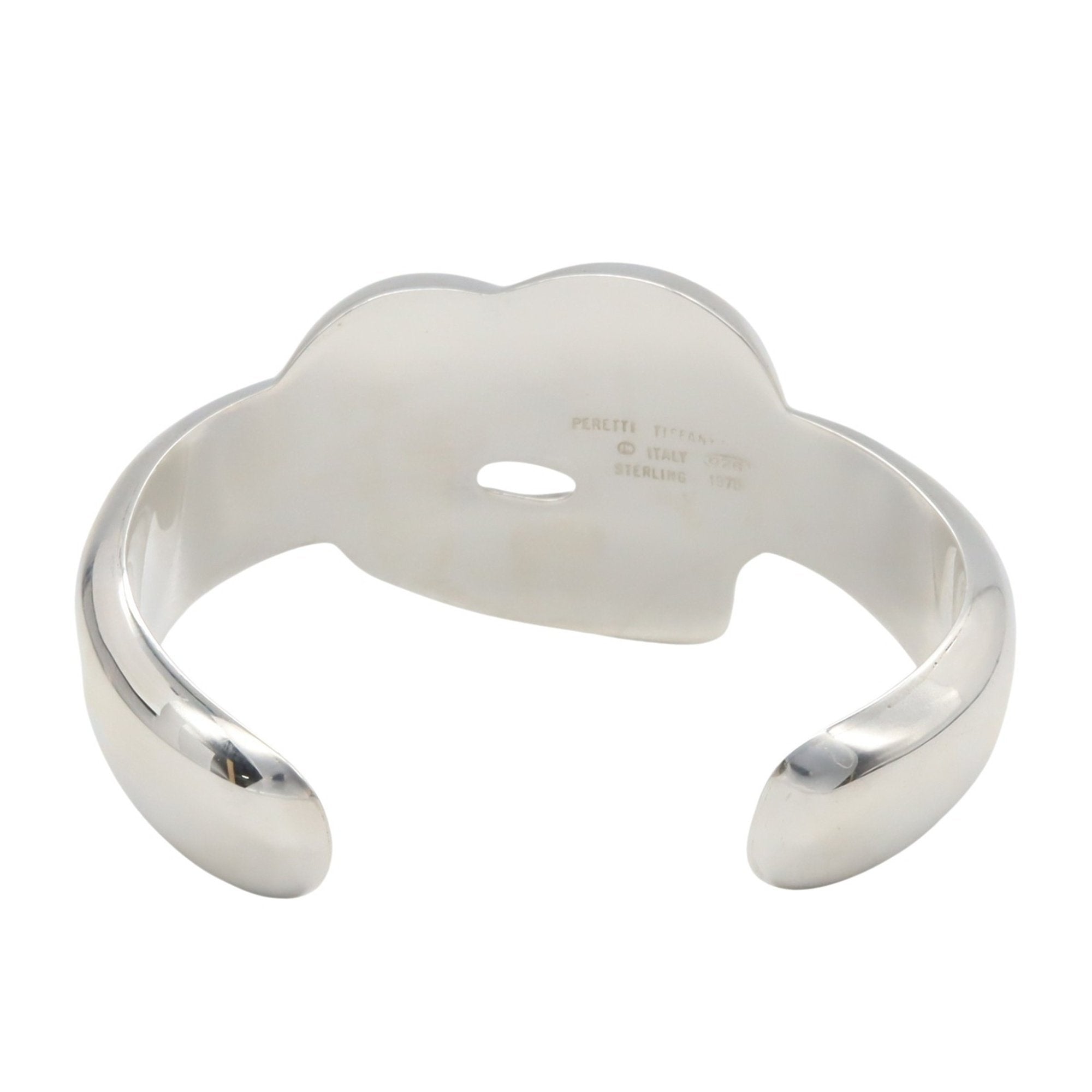 Wide Knot Bone Cuff Bracelet Sterling Silver