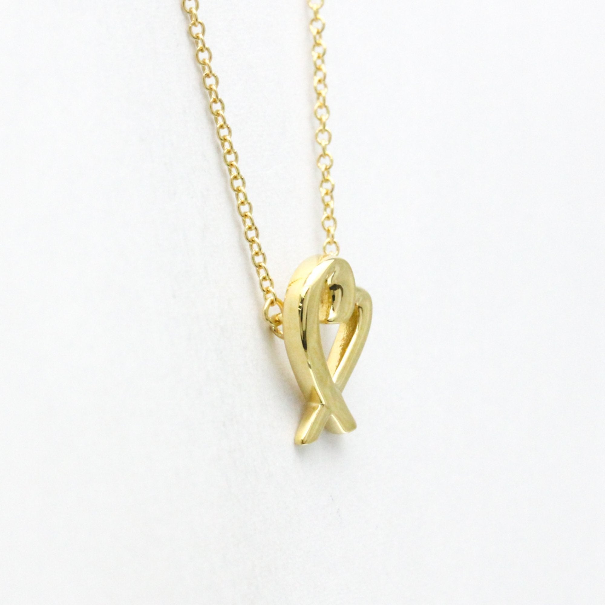 Loving Heart Pendant Necklace 18K Yellow Gold