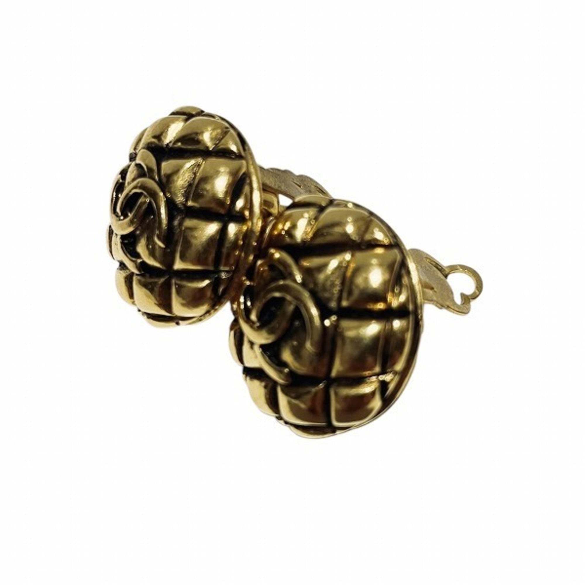 CC Logo Clip-On Earrings Metal