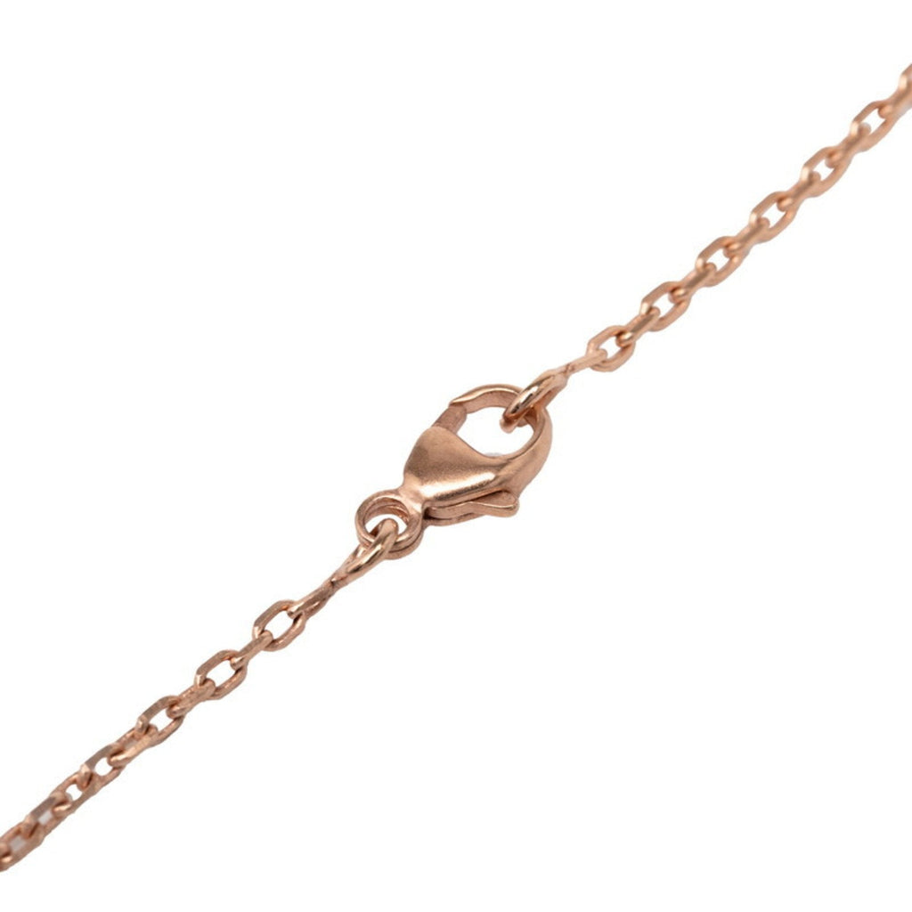 Eileen Pendant Necklace Pink Gold and White