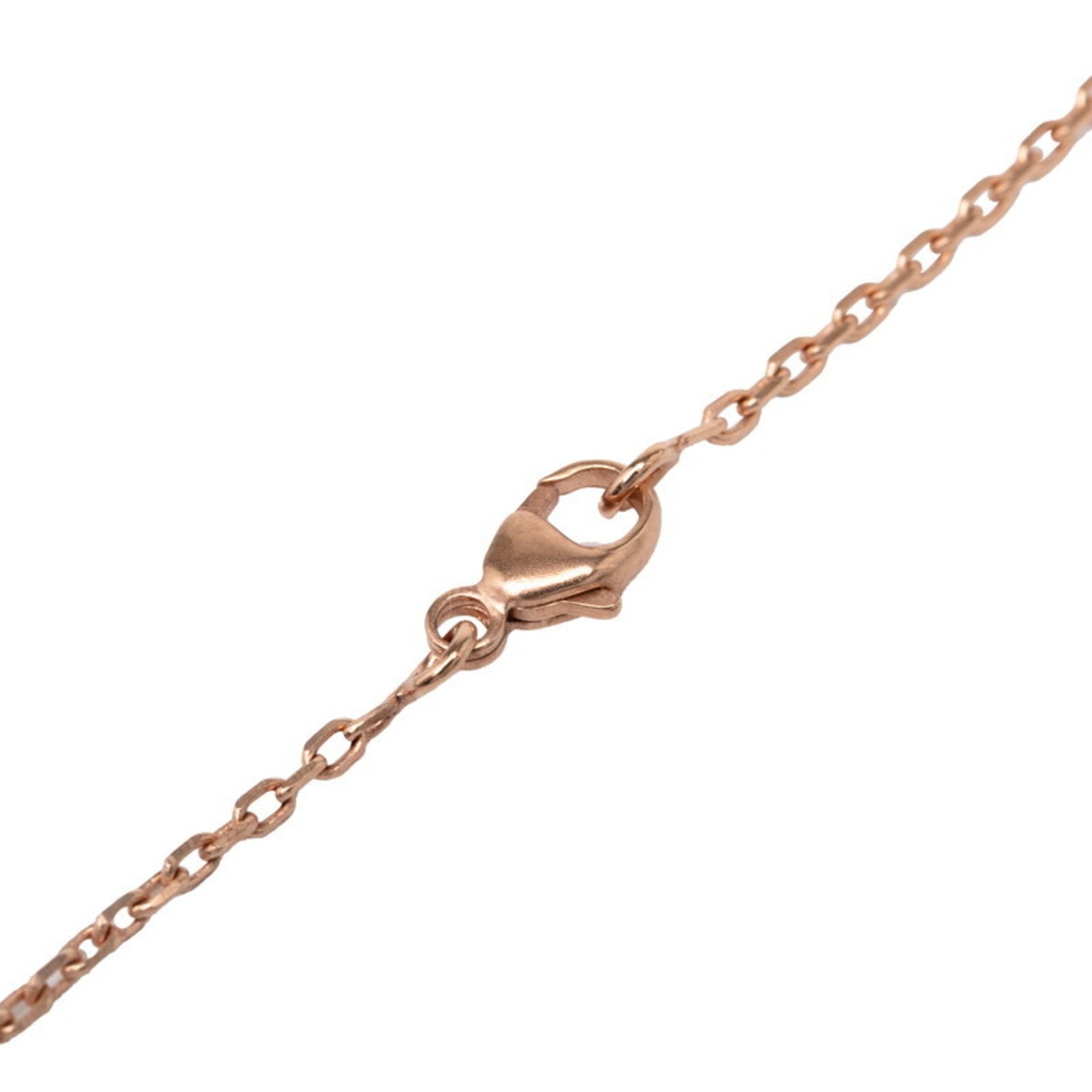 Eileen Pendant Necklace Pink Gold and White