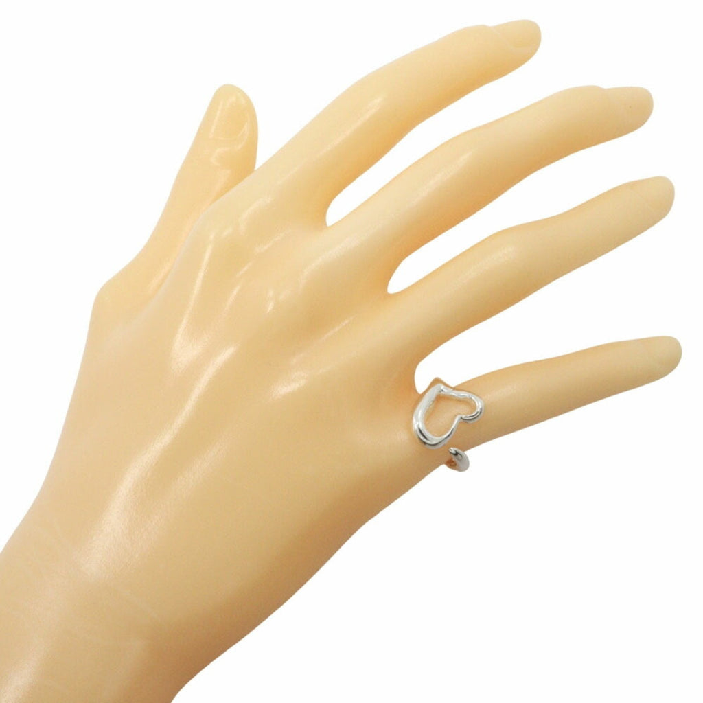 Open Heart Ring Sterling Silver 16mm