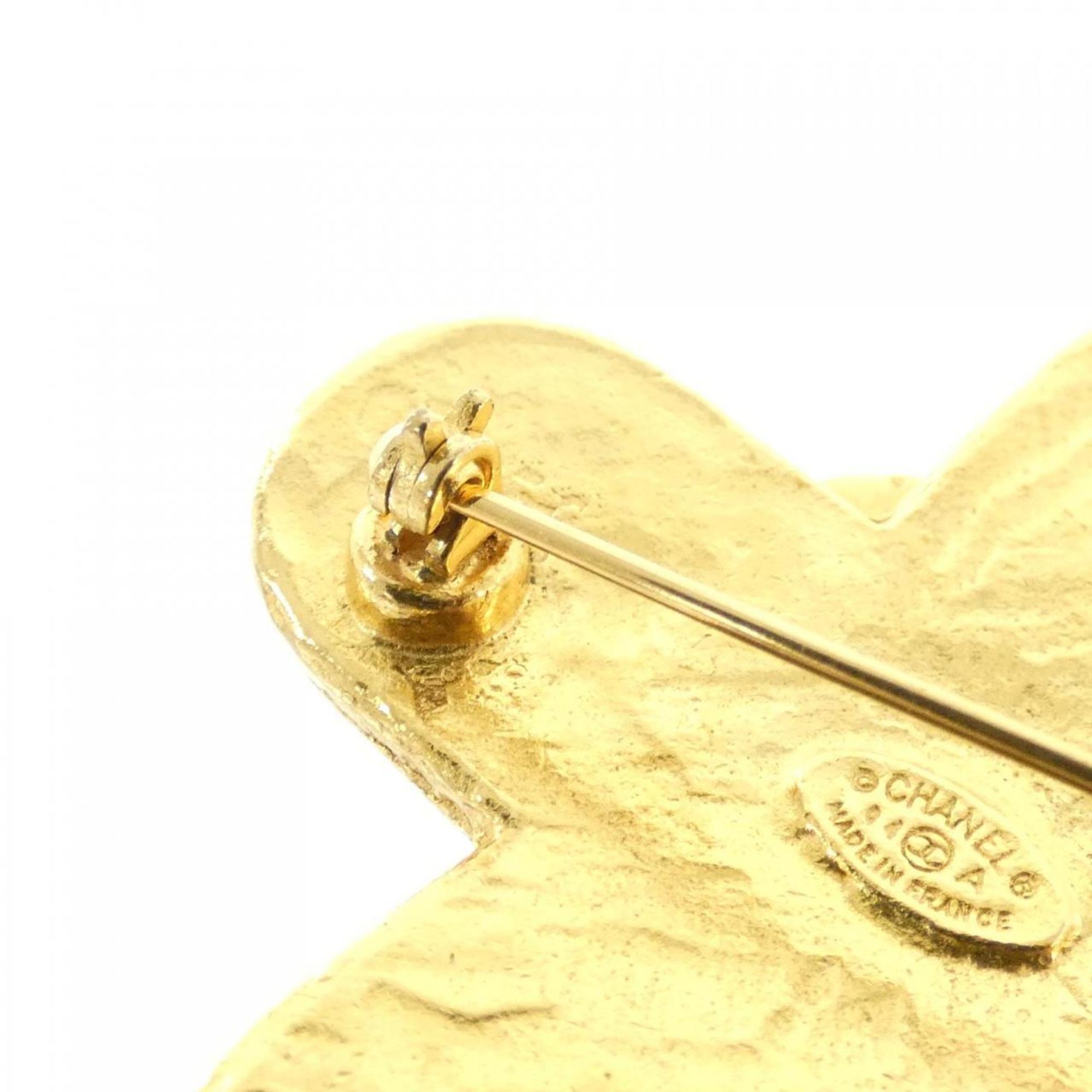 Brooch Gold-Tone Metal