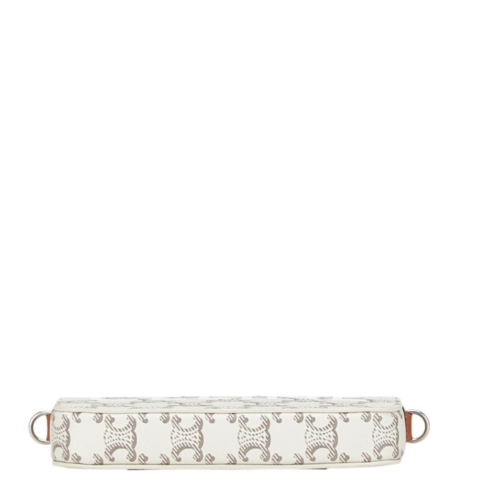 Triomphe East-West Shoulder Bag Triomphe Coated Canvas