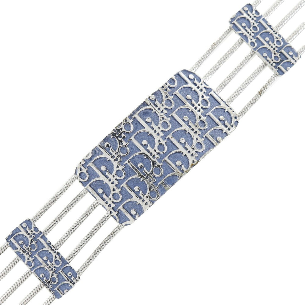 Choker Metal Silver Blue