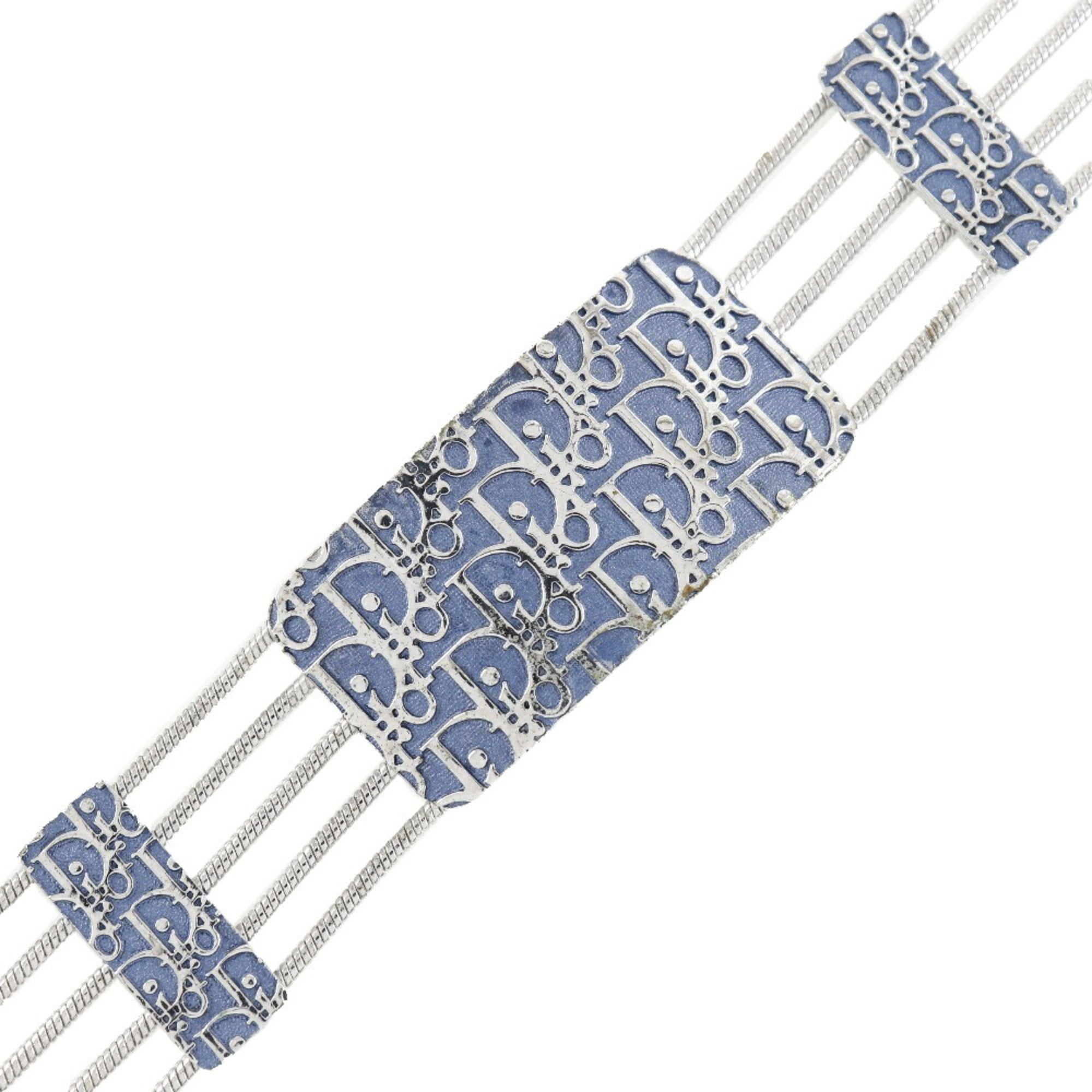 Choker Metal Silver Blue