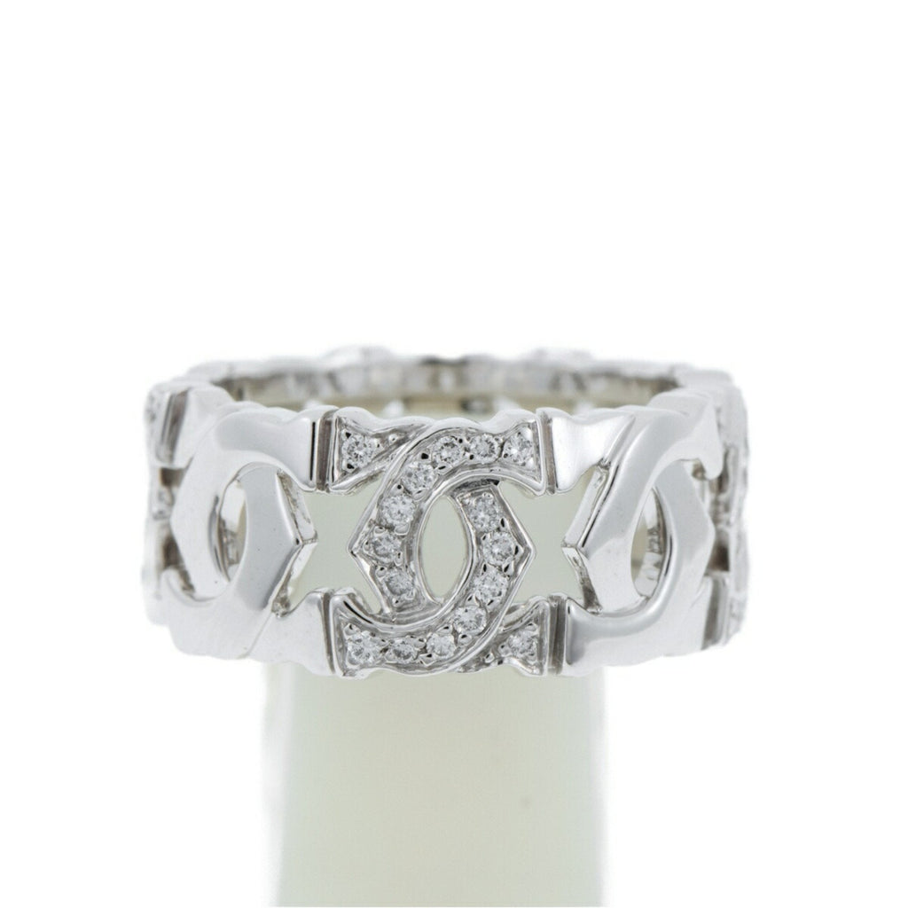 Entrelacé Band Ring 18K White Gold