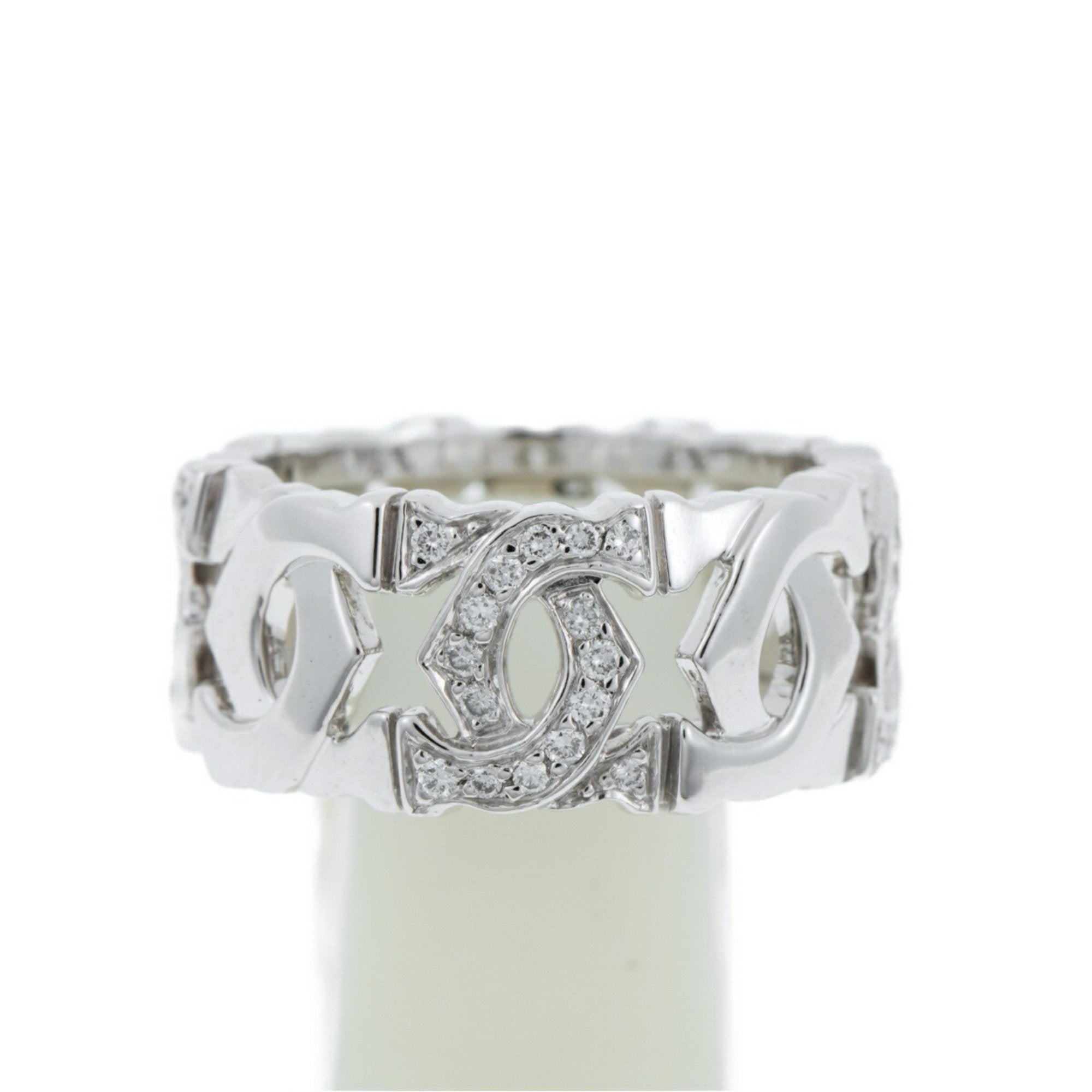 Entrelacé Band Ring 18K White Gold