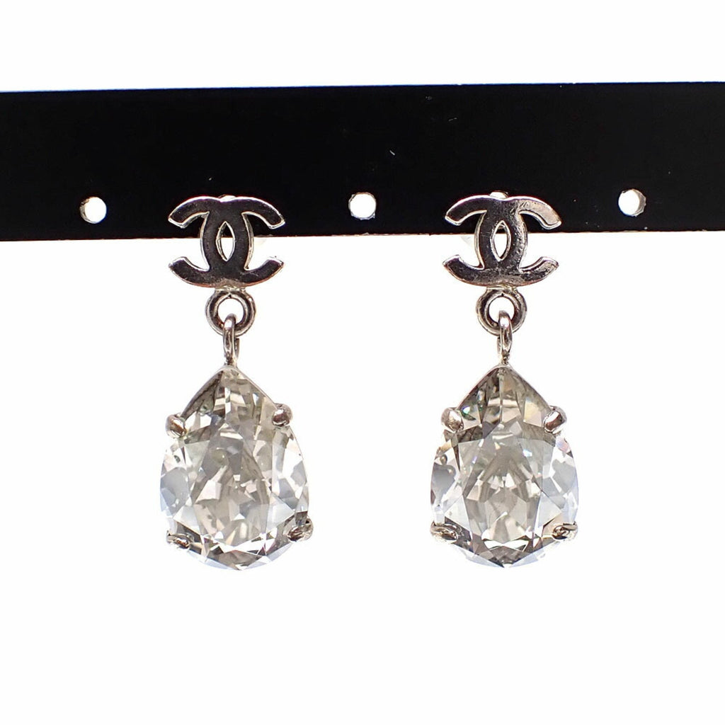 CC Logo Earrings Silver-Tone Metal Silver-Tone Metal