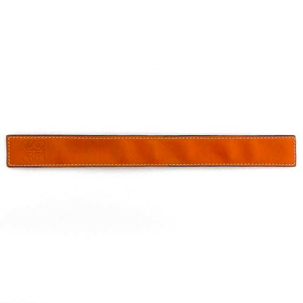 Anagram Patin Band Bracelet Leather Orange