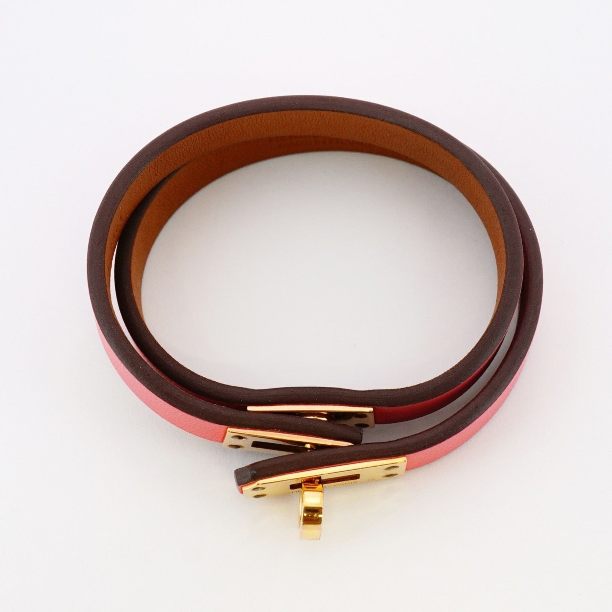 Bracelet Gold and Leather Mini