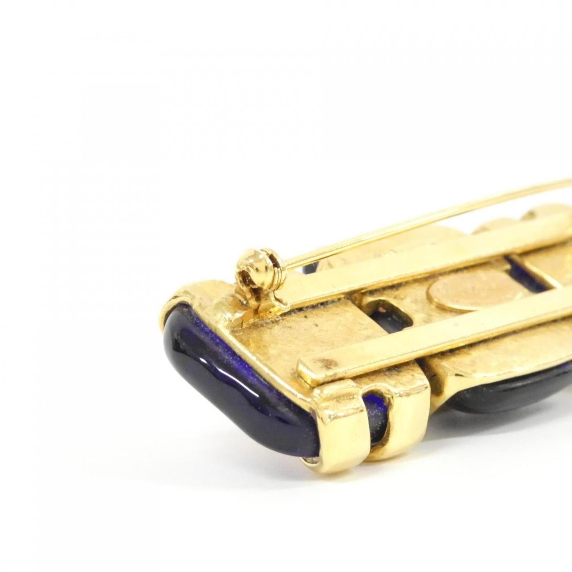 Brooch Blue and Gold