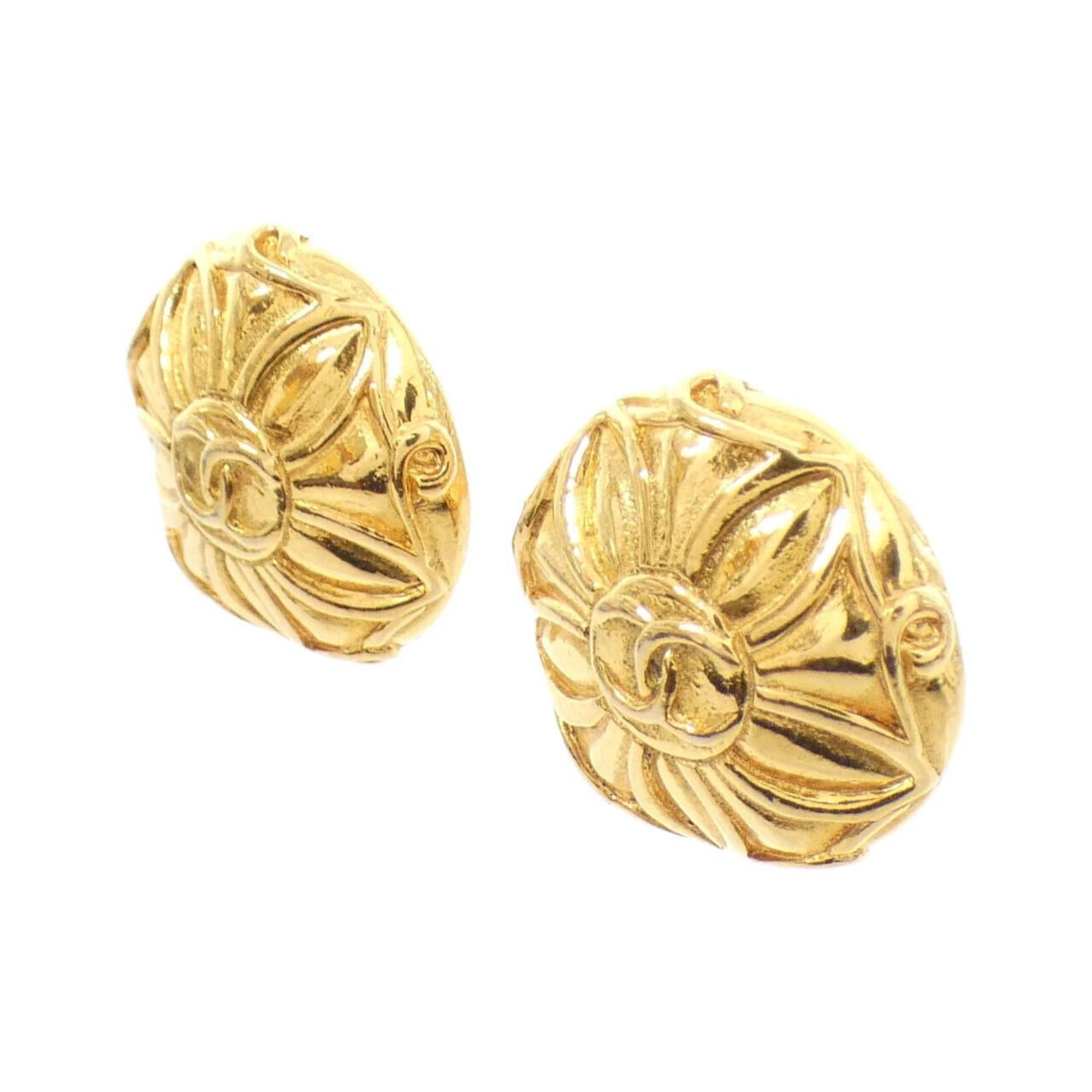 Clip-On Earrings Clip-On Gold-Tone Metal