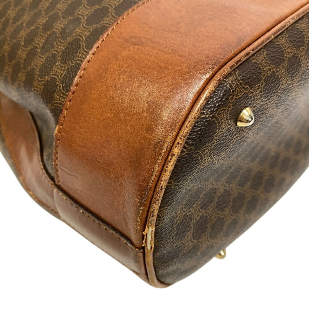 Vintage Duffle Bag Macadam Coated Canvas Large