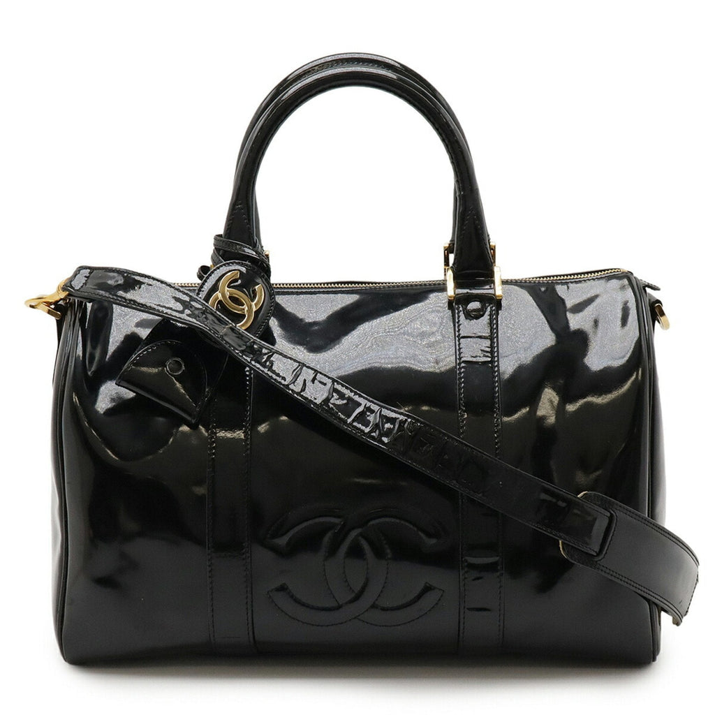 Vintage Timeless Boston Bag Patent Medium