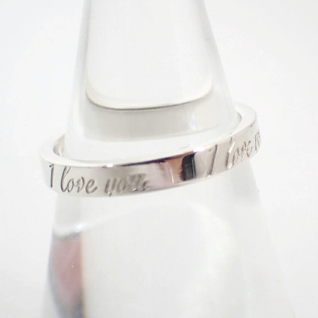 I Love You Narrow Ring Sterling Silver