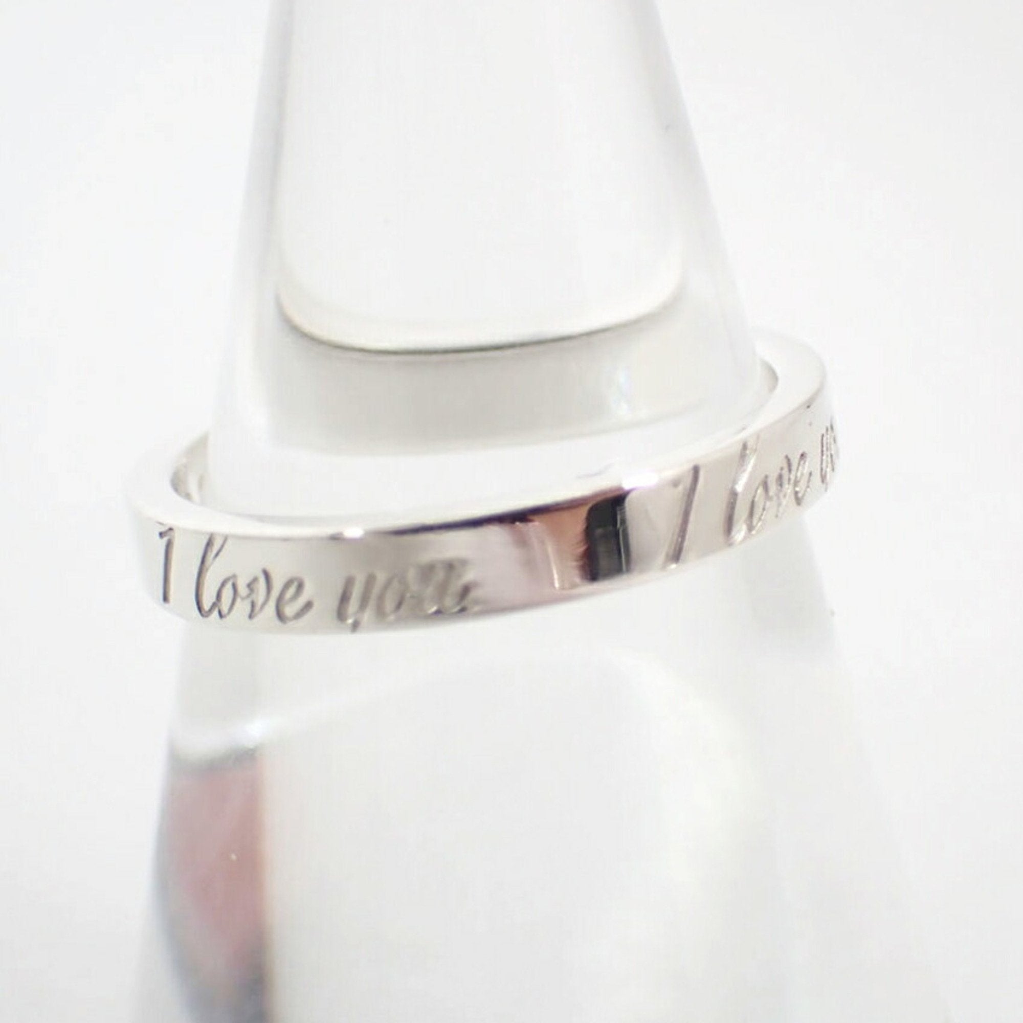 I Love You Narrow Ring Sterling Silver