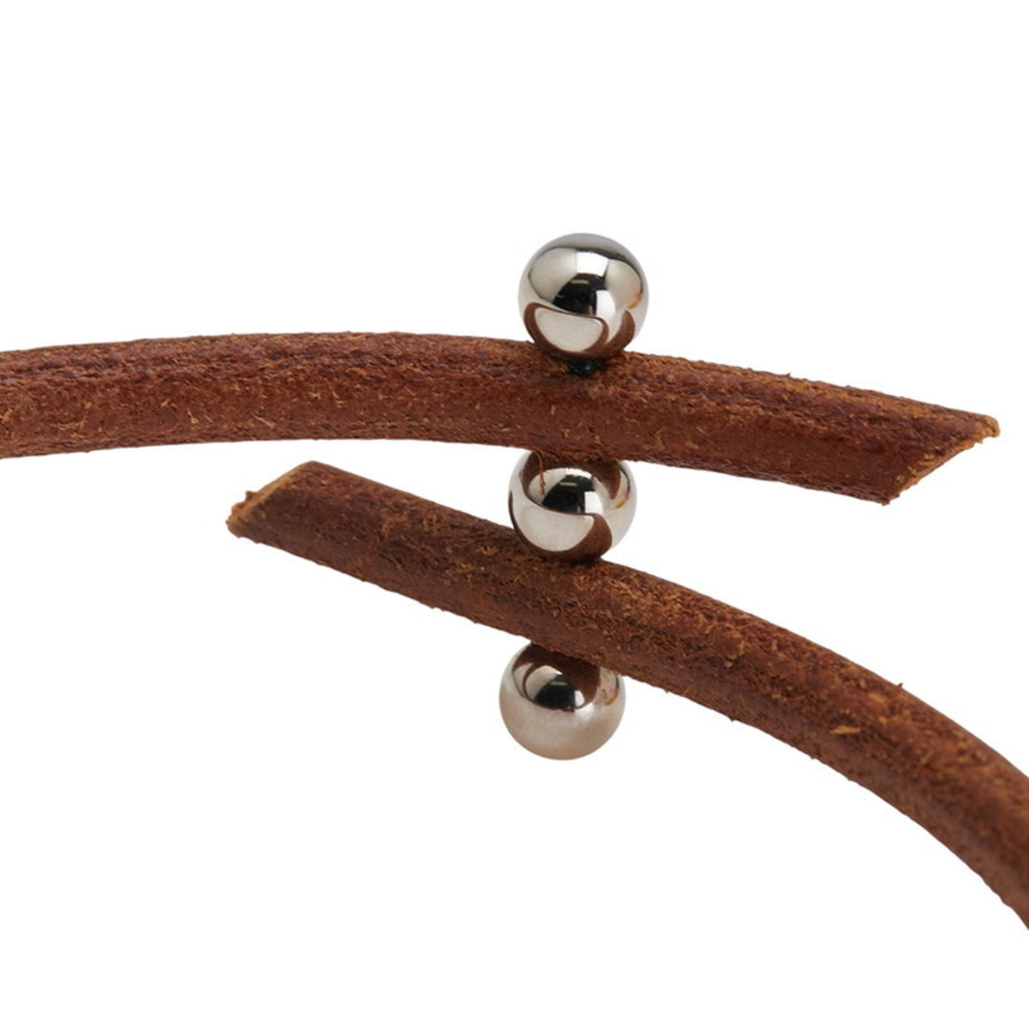Bracelet Metal Brown and Silver