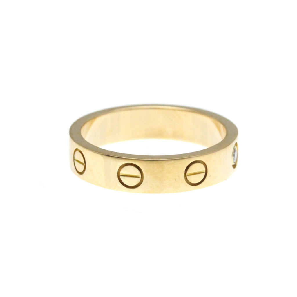 Love Ring 18K Rose Gold with Diamond Mini