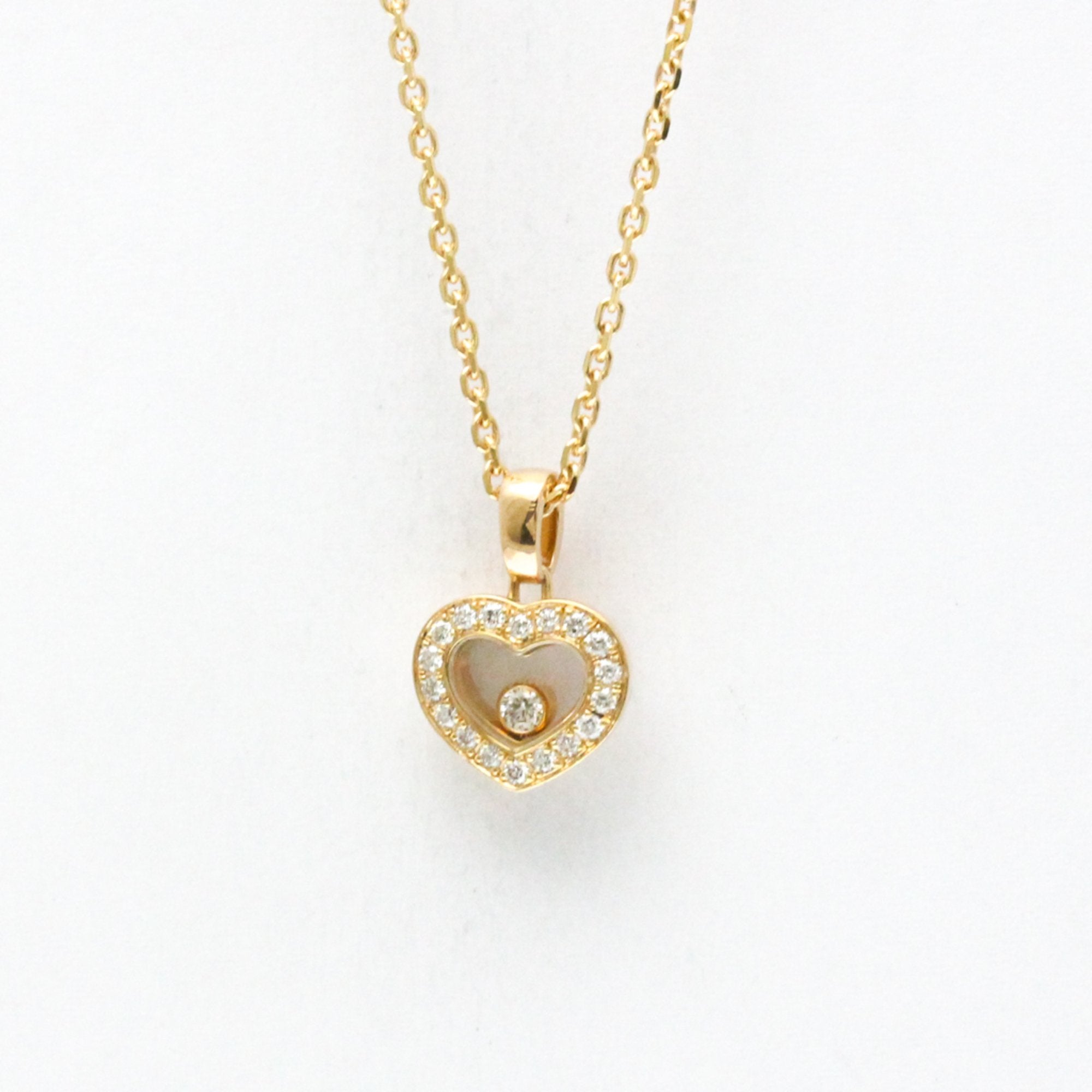 Happy Diamonds Pendant Necklace 18K Rose Gold With Diamond