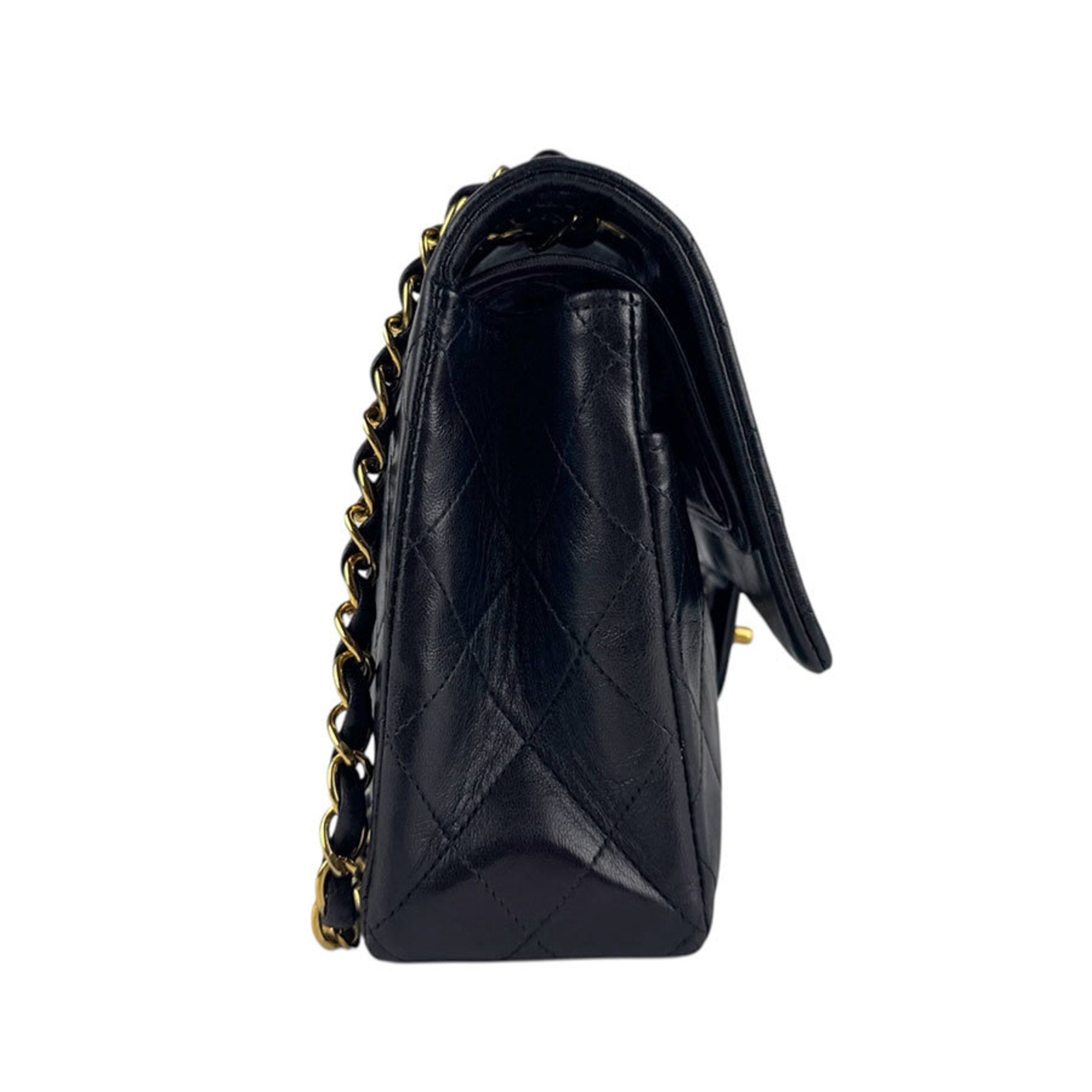 Vintage Classic Double Flap Bag Quilted Lambskin Medium