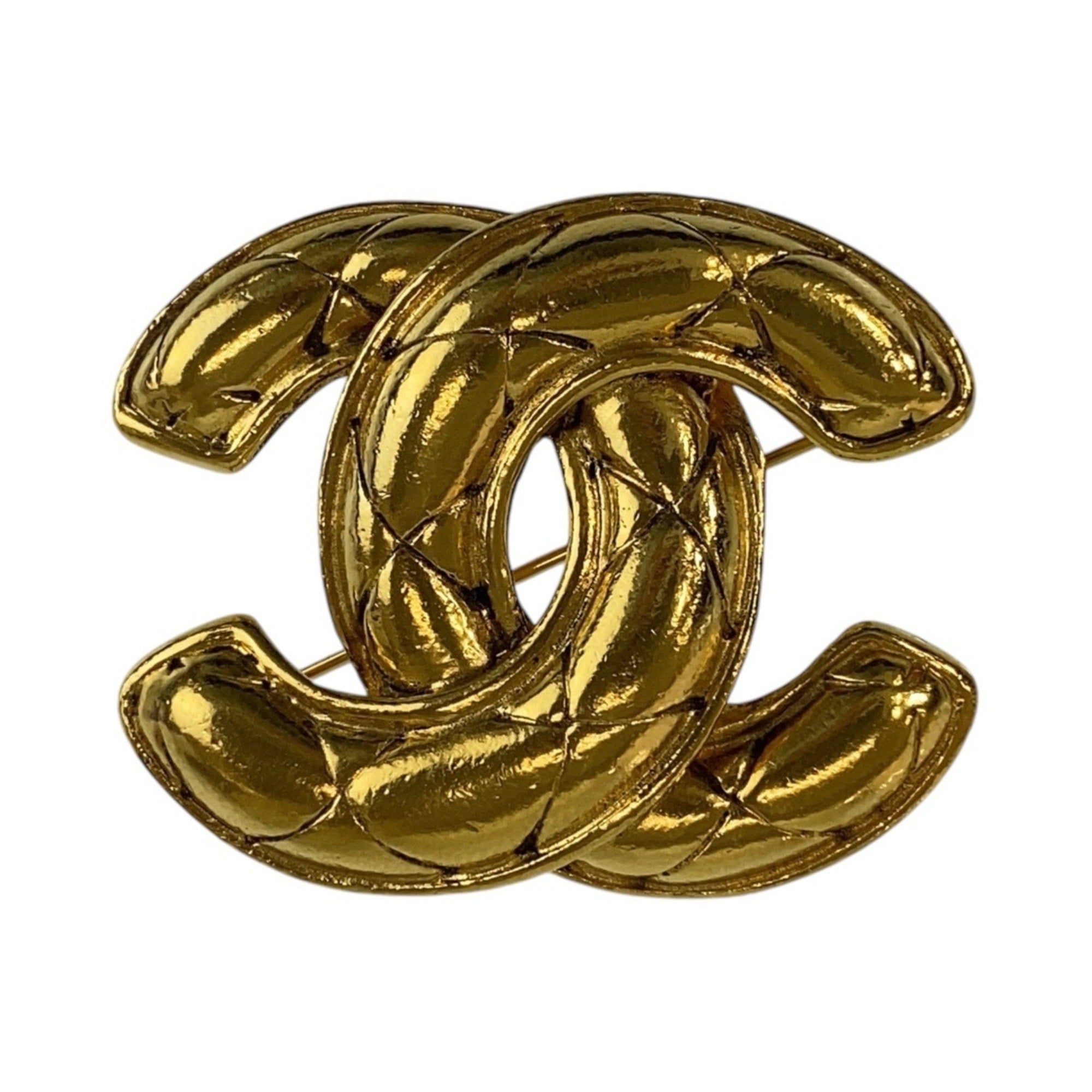 CC Logo Brooch Metal