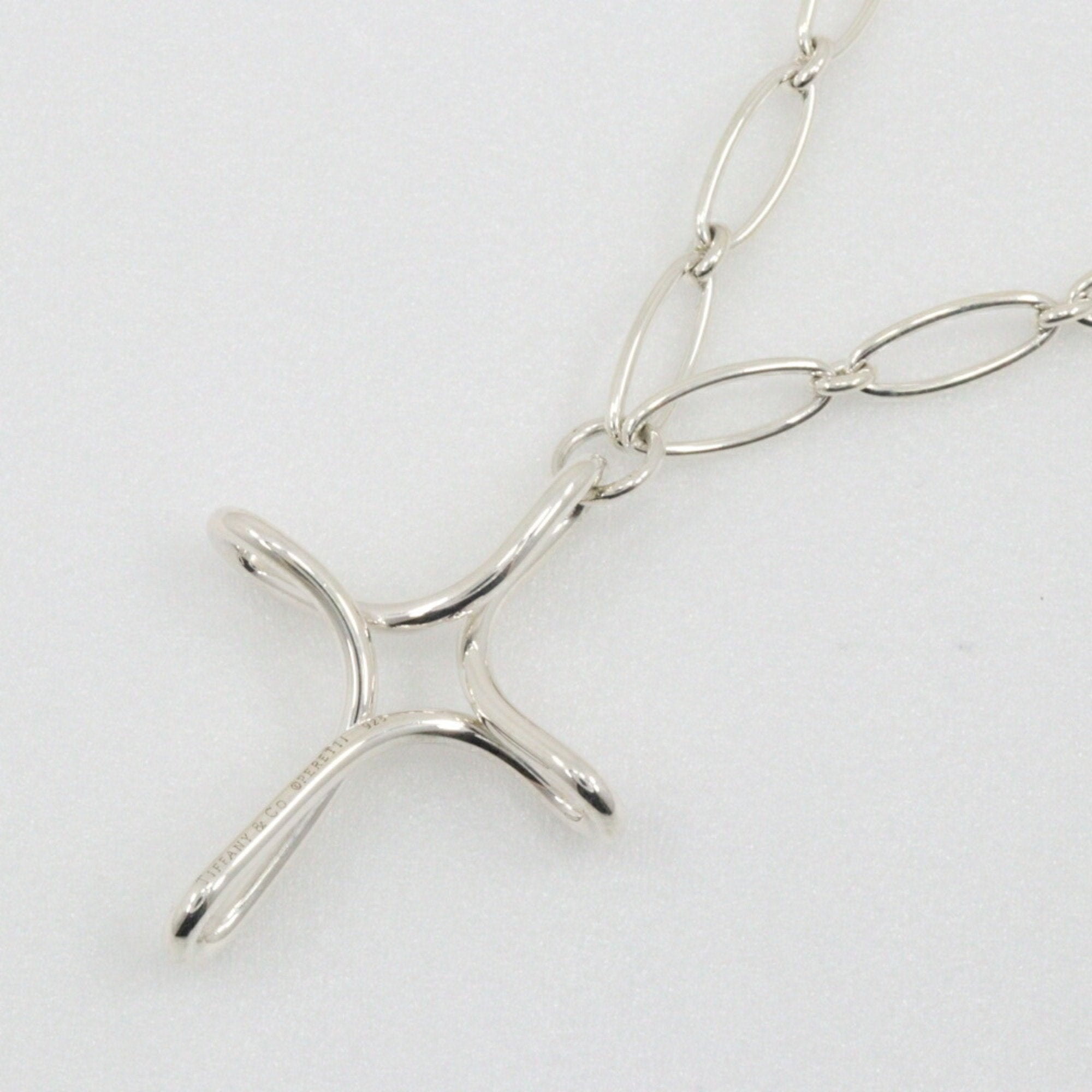 Elsa Peretti Pendant Necklace Sterling Silver 49mm