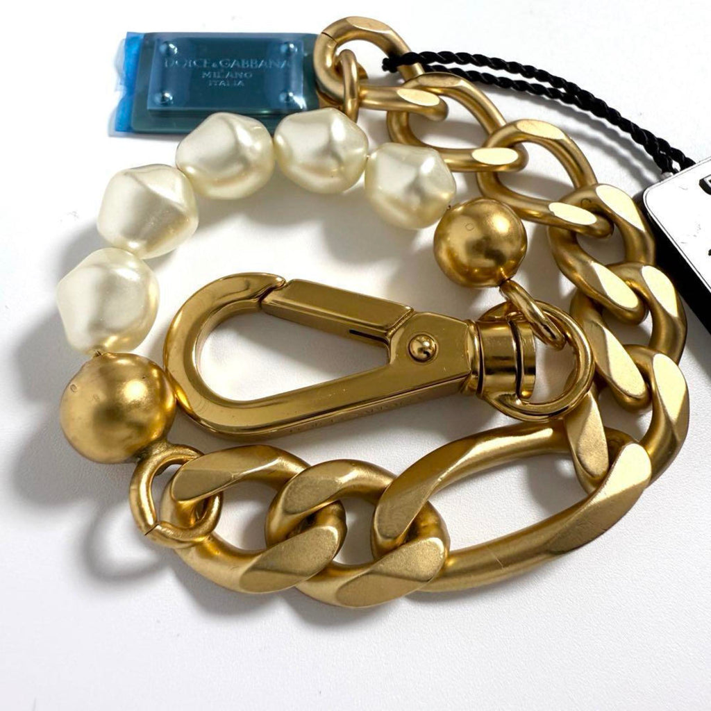 Charm Bracelet Artificial Pearl and Metal