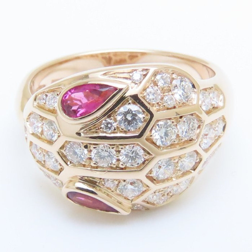 Serpenti Ring 18K Rose Gold with Diamonds