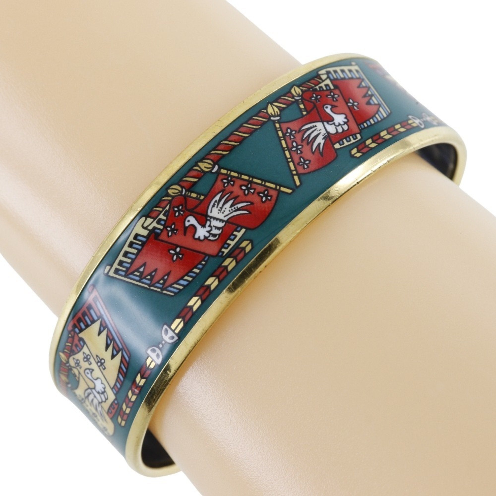 Bangle Cloisonné and Enamel and Gold Bracelet