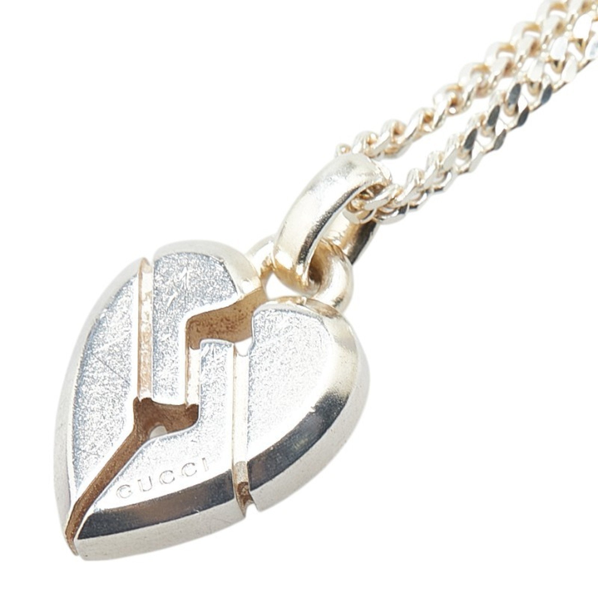 Knot Heart Pendant Necklace Sterling Silver