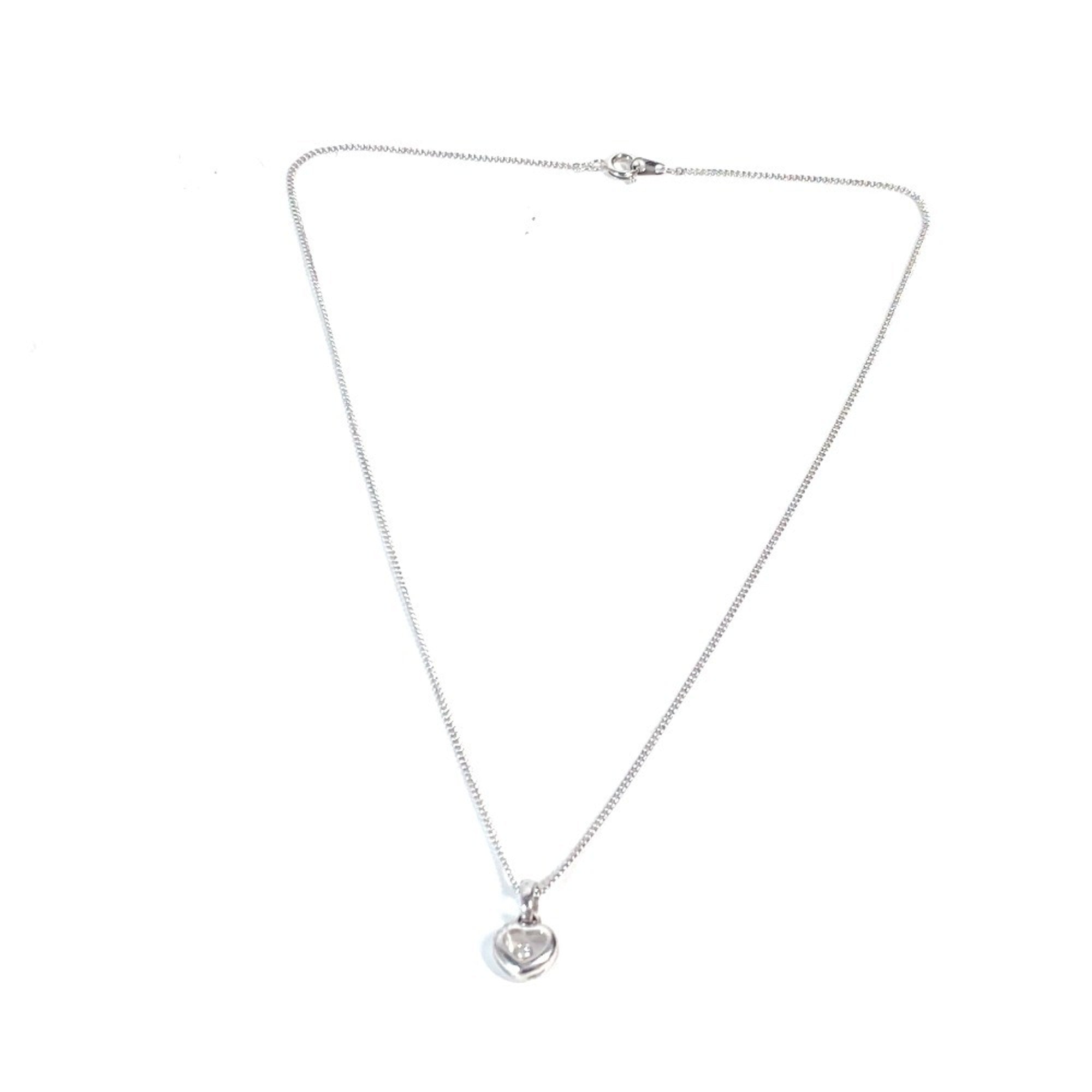 Pendant Necklace 18K White Gold With Diamond