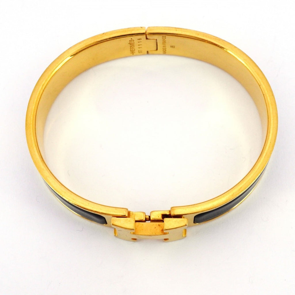 Click-Clack Mini Bangle Gold and Black Bracelet