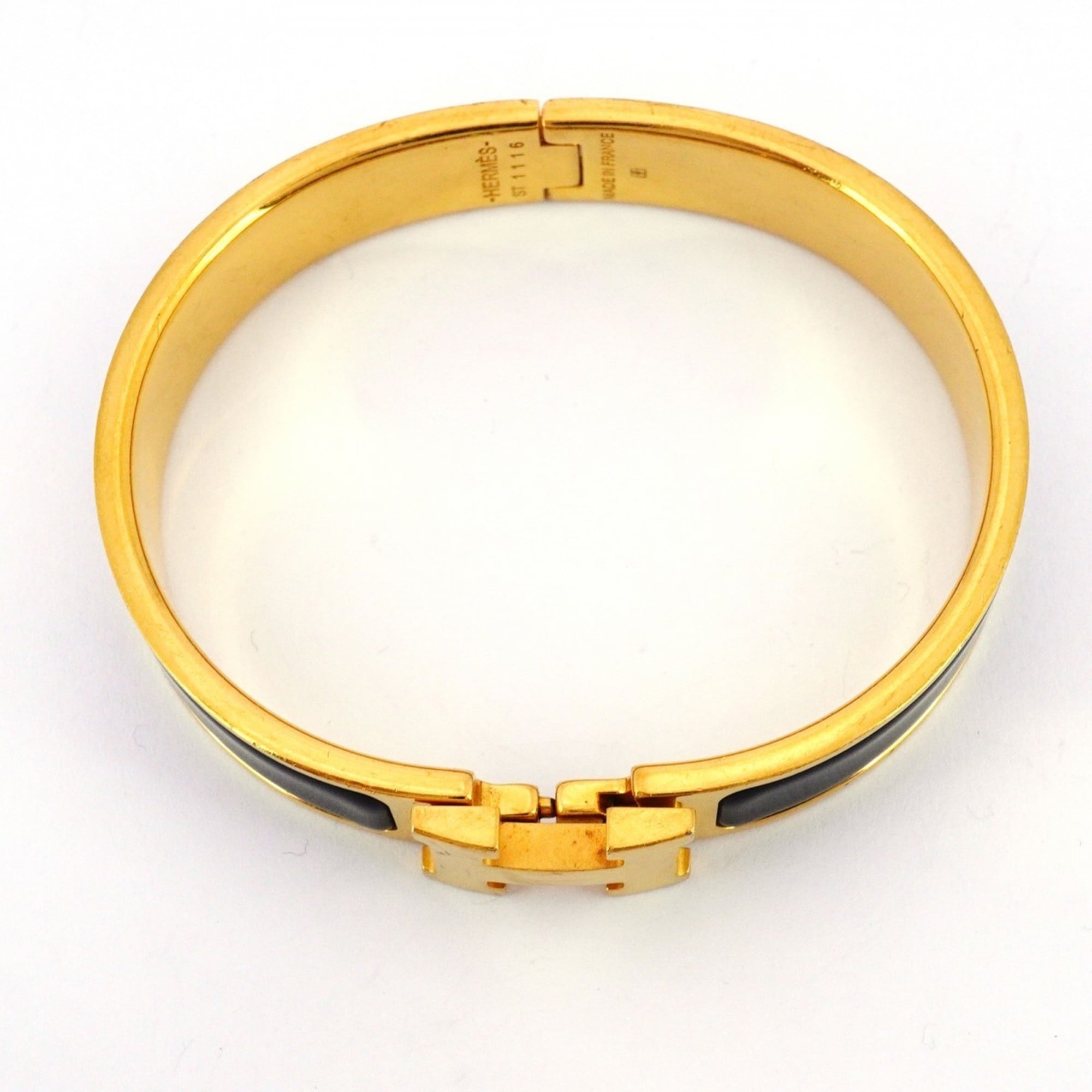 Click-Clack Mini Bangle Gold and Black Bracelet