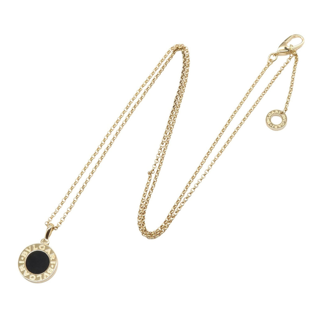 Pendant Necklace 18K Yellow Gold with Onyx