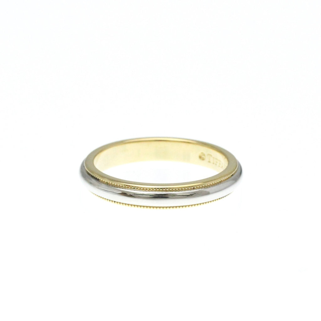 Milgrain Ring Sterling Silver and 18K Yellow Gold and Platinum
