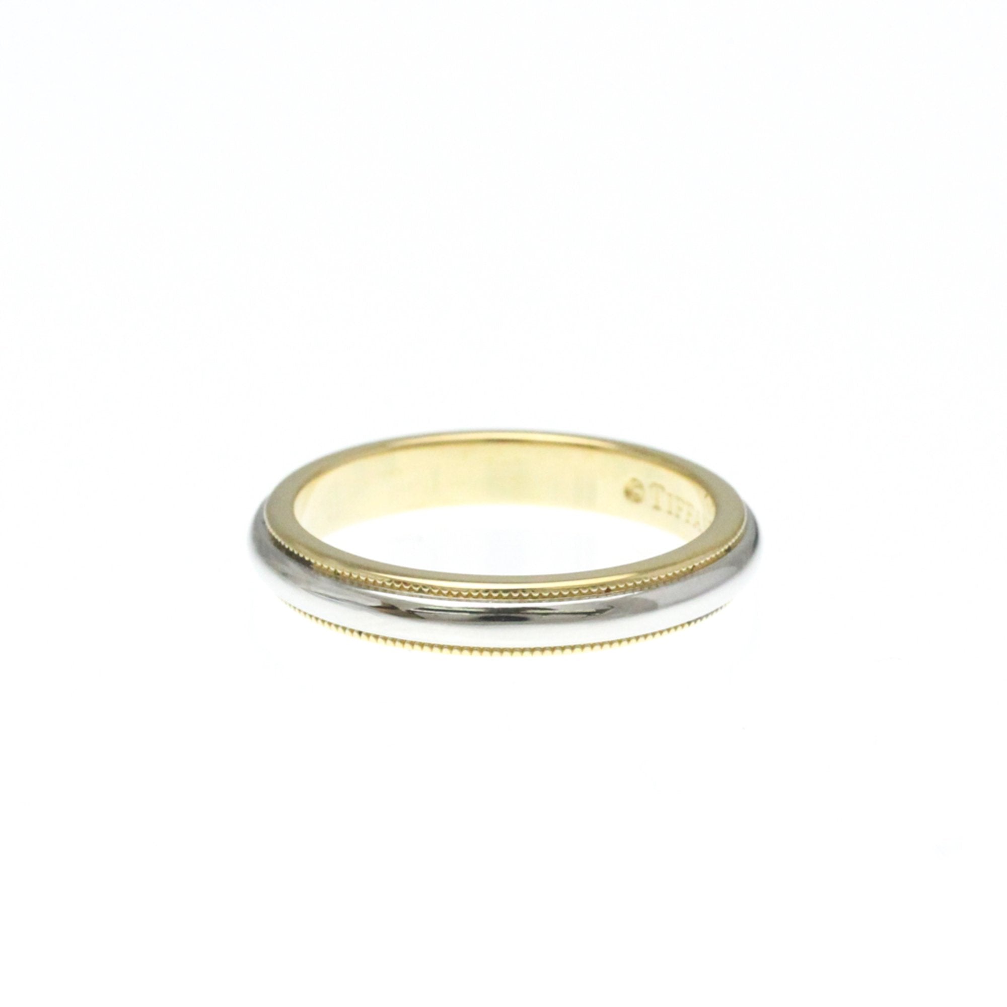 Milgrain Ring Sterling Silver and 18K Yellow Gold and Platinum