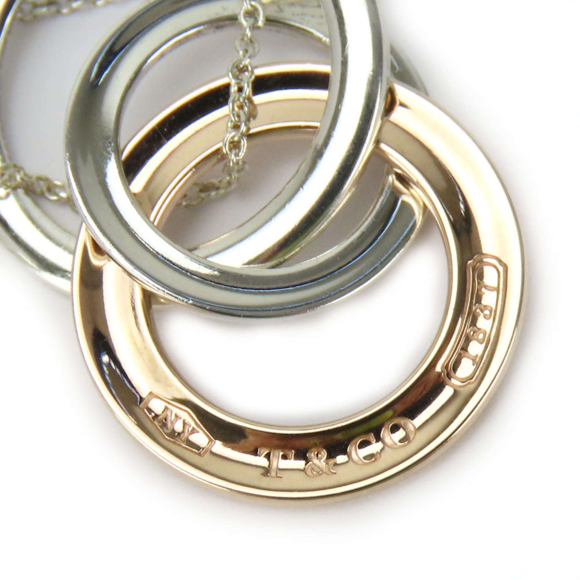 Interlocking Circle 1837 Pendant Necklace Sterling Silver