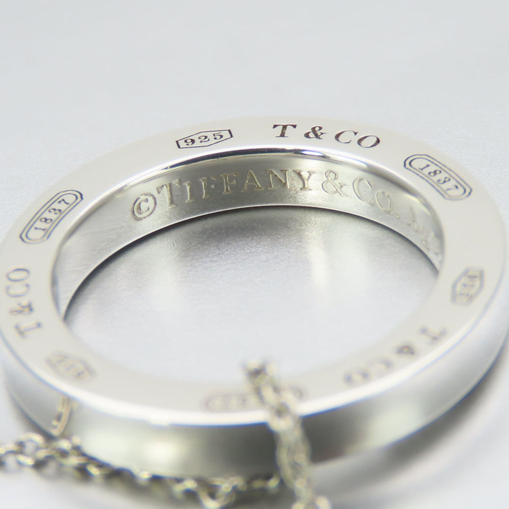 Circle Pendant Necklace Sterling Silver