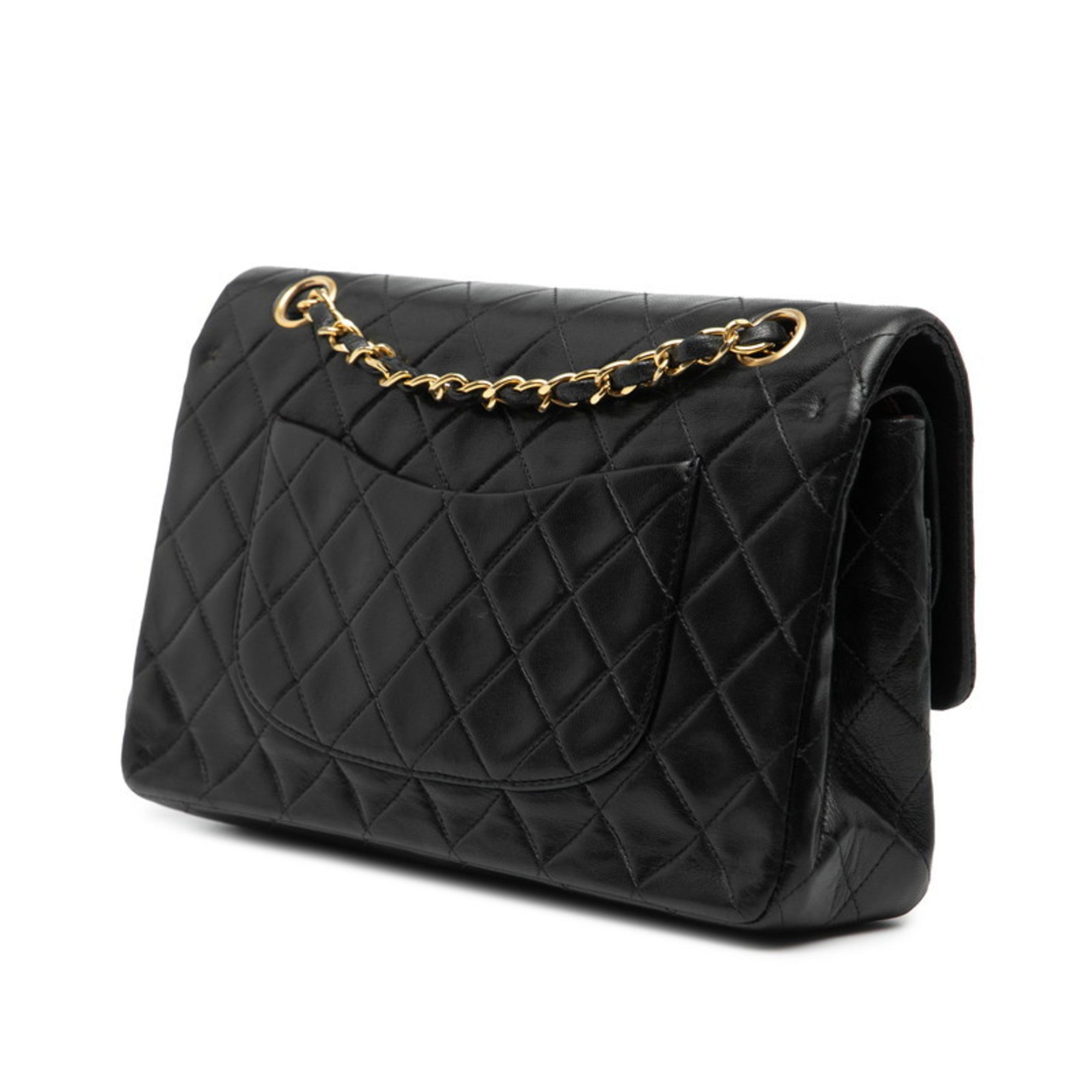 Vintage Classic Double Flap Bag Quilted Lambskin Medium