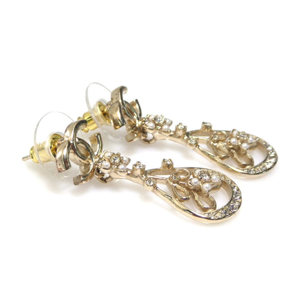 CC Logo Earrings Gold-Tone Metal