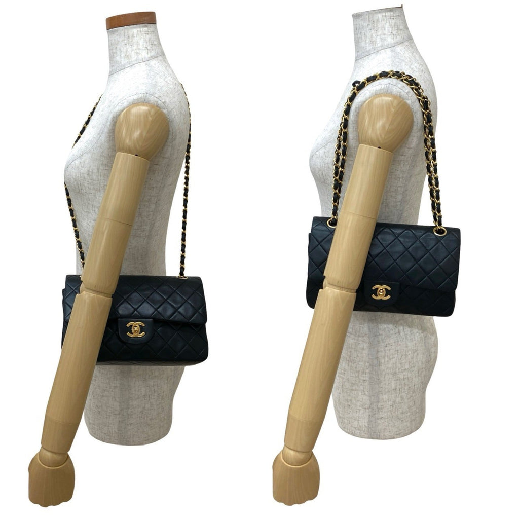 Vintage Classic Double Flap Bag Quilted Lambskin Small